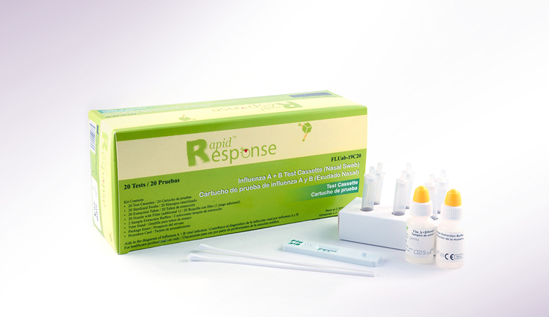 Rapid Response Influenza A&B Combo Antigen Test Cassette