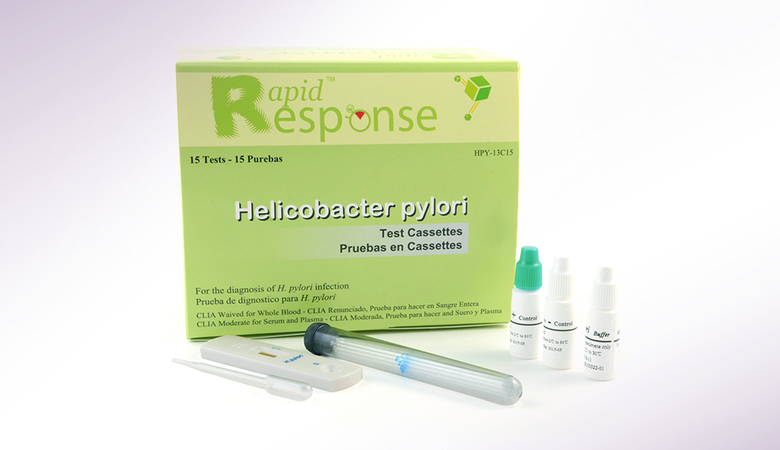 Rapid Response H. pylori Antibody Test Cassette (Whole Blood / Serum / Plasma)